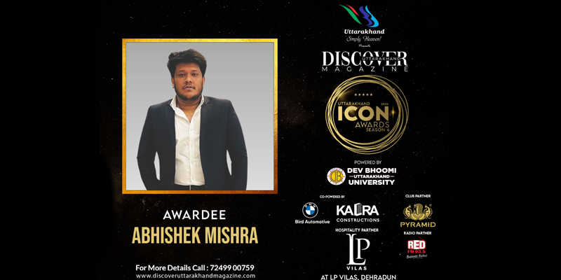 Abhishek Mishra Uttarakhand Icon Award